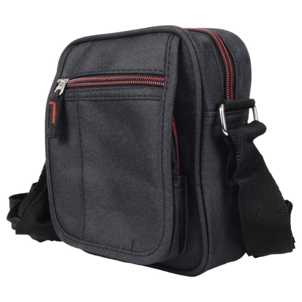 Bolsa Multiuso Pochete Transversal Impermeável De Peito E Ombro Preto Ideal Para Passeios Viagens, Trilhas, Passeios E Bolsos E Muitos Compartimentos