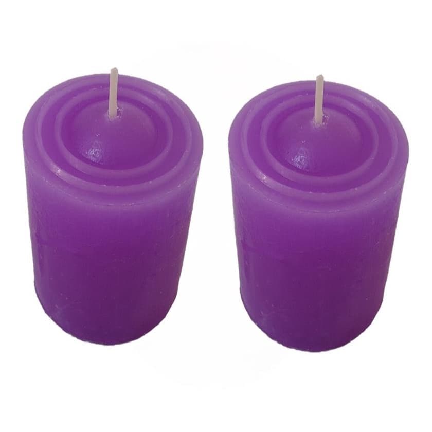 Kit 2 Velas Aromaticas Com Aroma De Lavanda