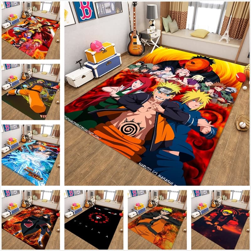 Naruto Sasuke Tapete De Animação Juvenil , Sofá , Quarto , Cabeceira , Porta , Absorvente , Antiderrapante , Personalizá