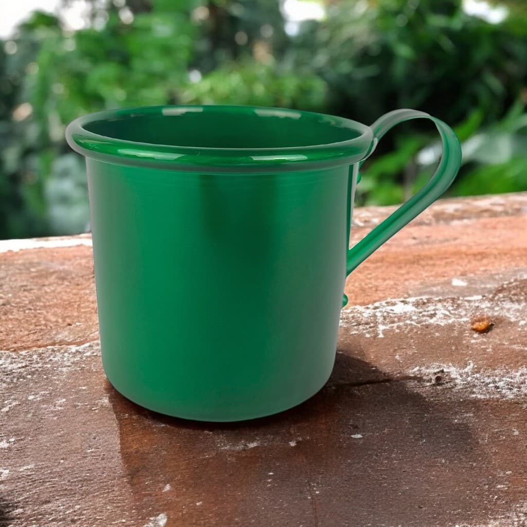 Caneca Copo Moscow Mule Alumínio Cor Verde 350ml