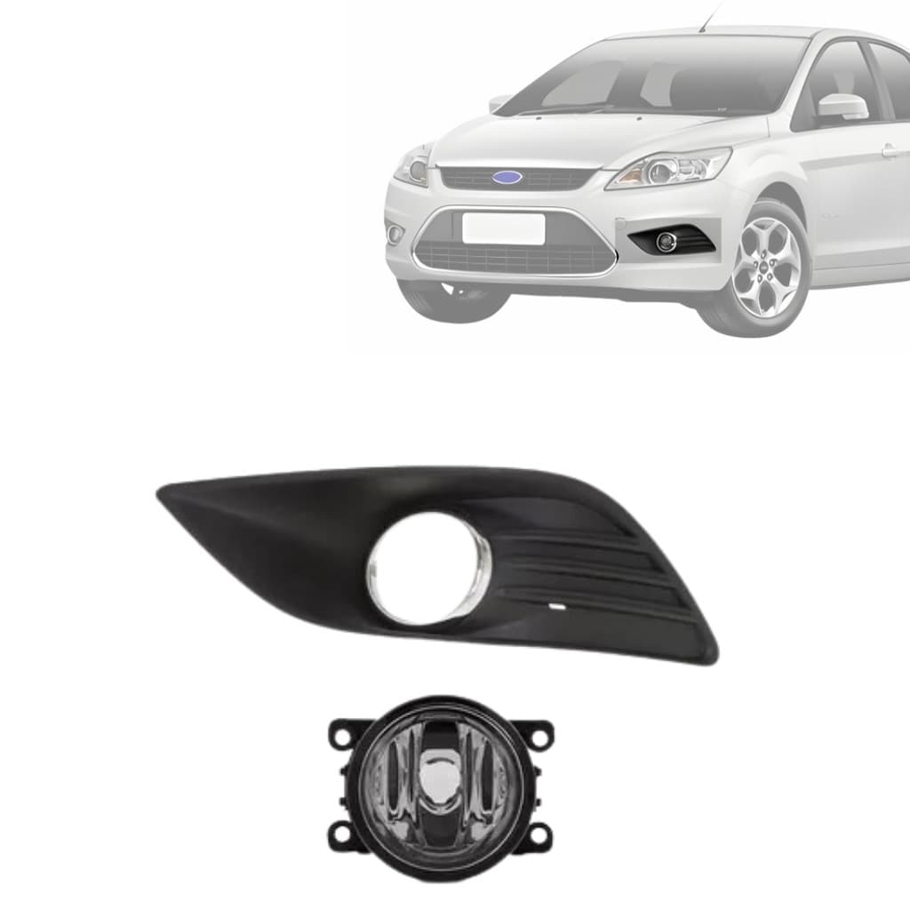 Grade Moldura Milha + Farol Milha Esquerdo Focus 2009 2010 2011 2012