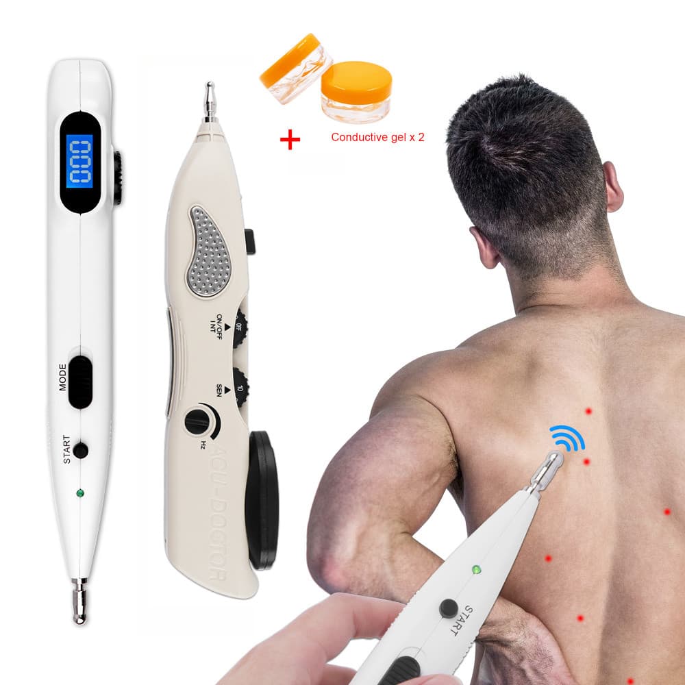 TENS Estimulador Muscular Acupuntura Elétrica Meridian Pen Massagem Corporal Nas Costas