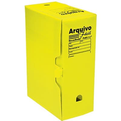 ARQUIVO MORTO AMARELO 250X130X350MM - POLIBRAS