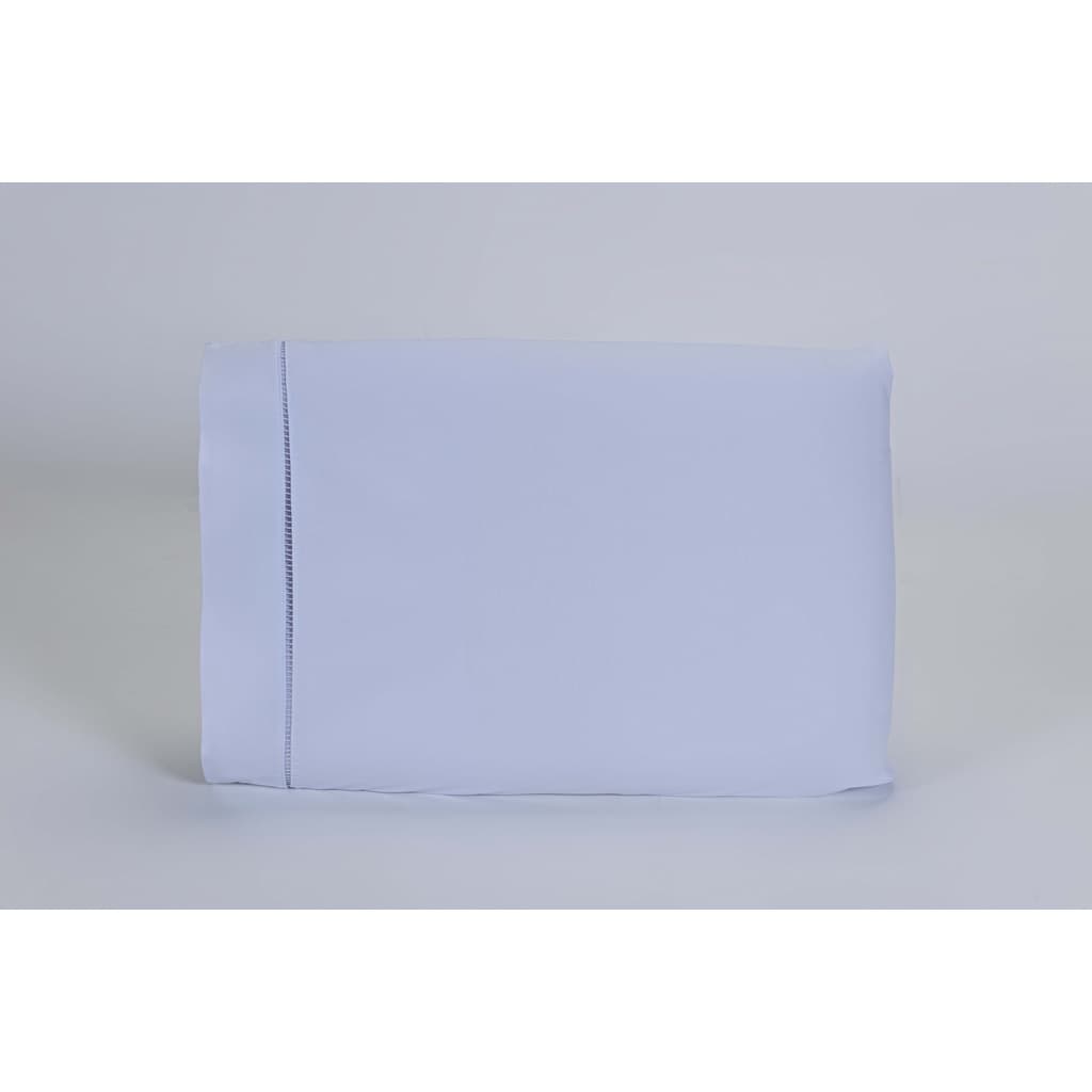 Kit 02 Fronhas 70x50cm Percal 100% Algodão 300 Fios Ponto Palito Branco