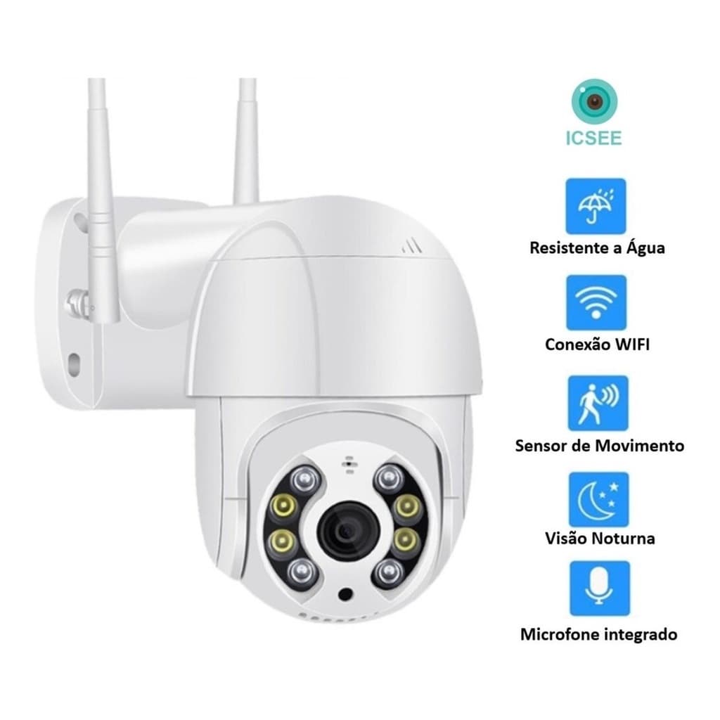 CAMERA ROTATIVA WIFI SMART A8 CAMERA SEGURANCA ESPIÃ SUPORTA CARTAO DE MEMORIA