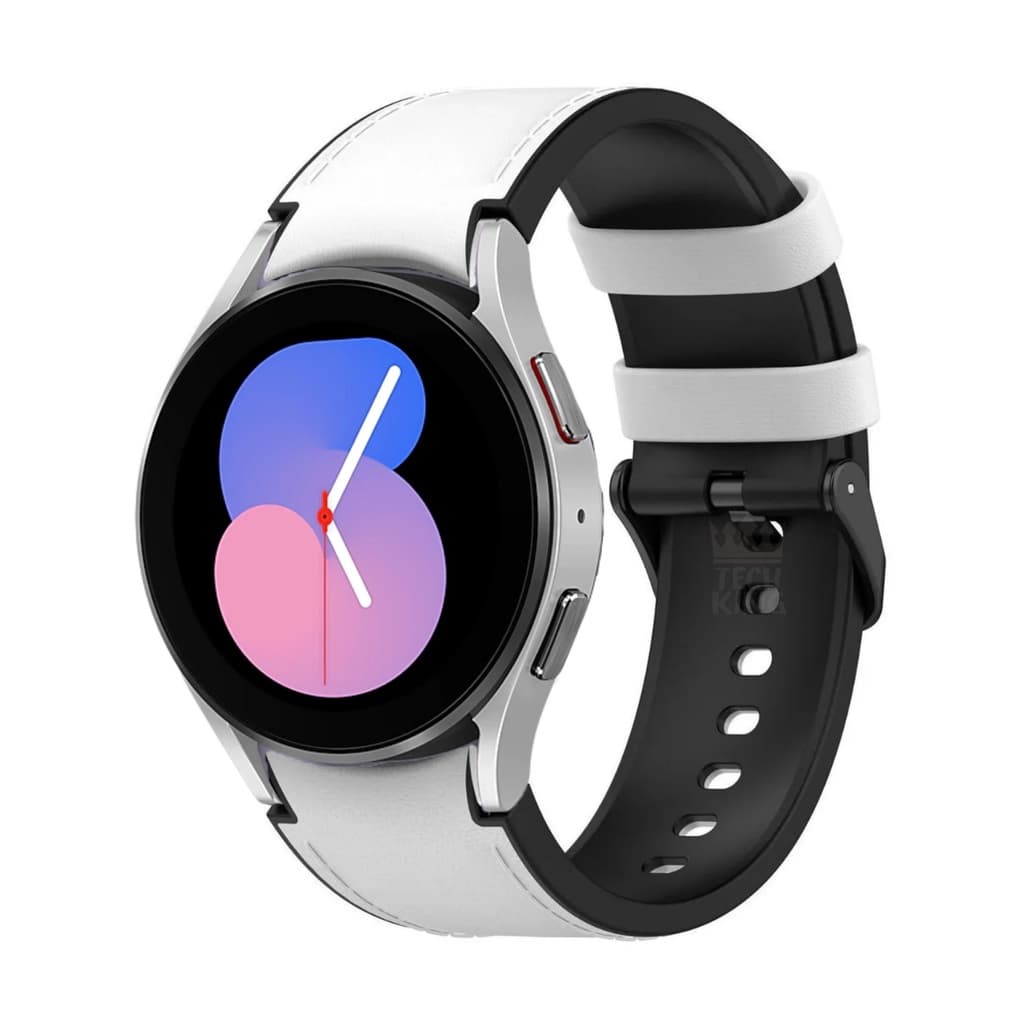 Pulseira couro com fecho ajustável para galaxy watch 5 40mm