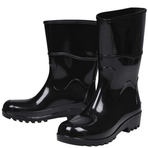 Bota Preta Cartom PVC R206 Galocha Diversos Chuva Resistente Proteção Impermeável