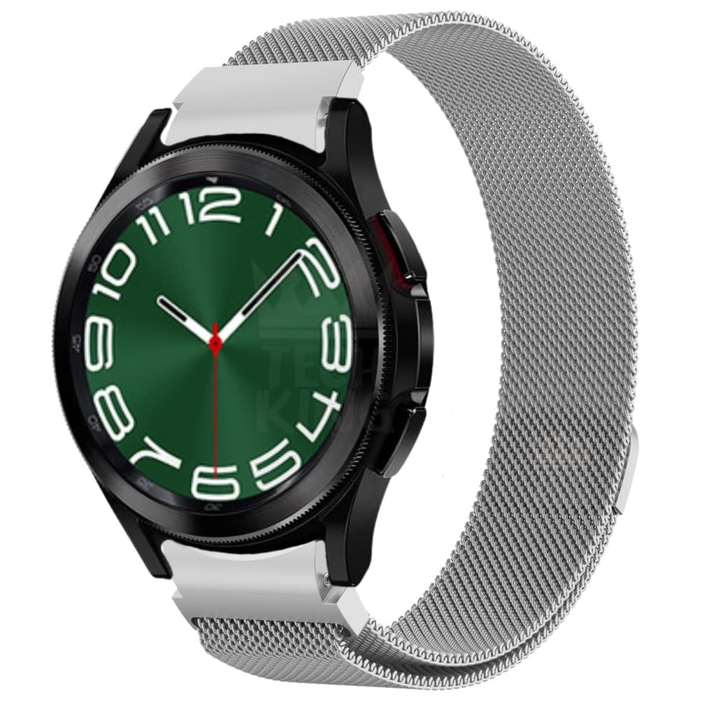 Pulseira magnética aço inox para galaxy watch 6 classic 47mm