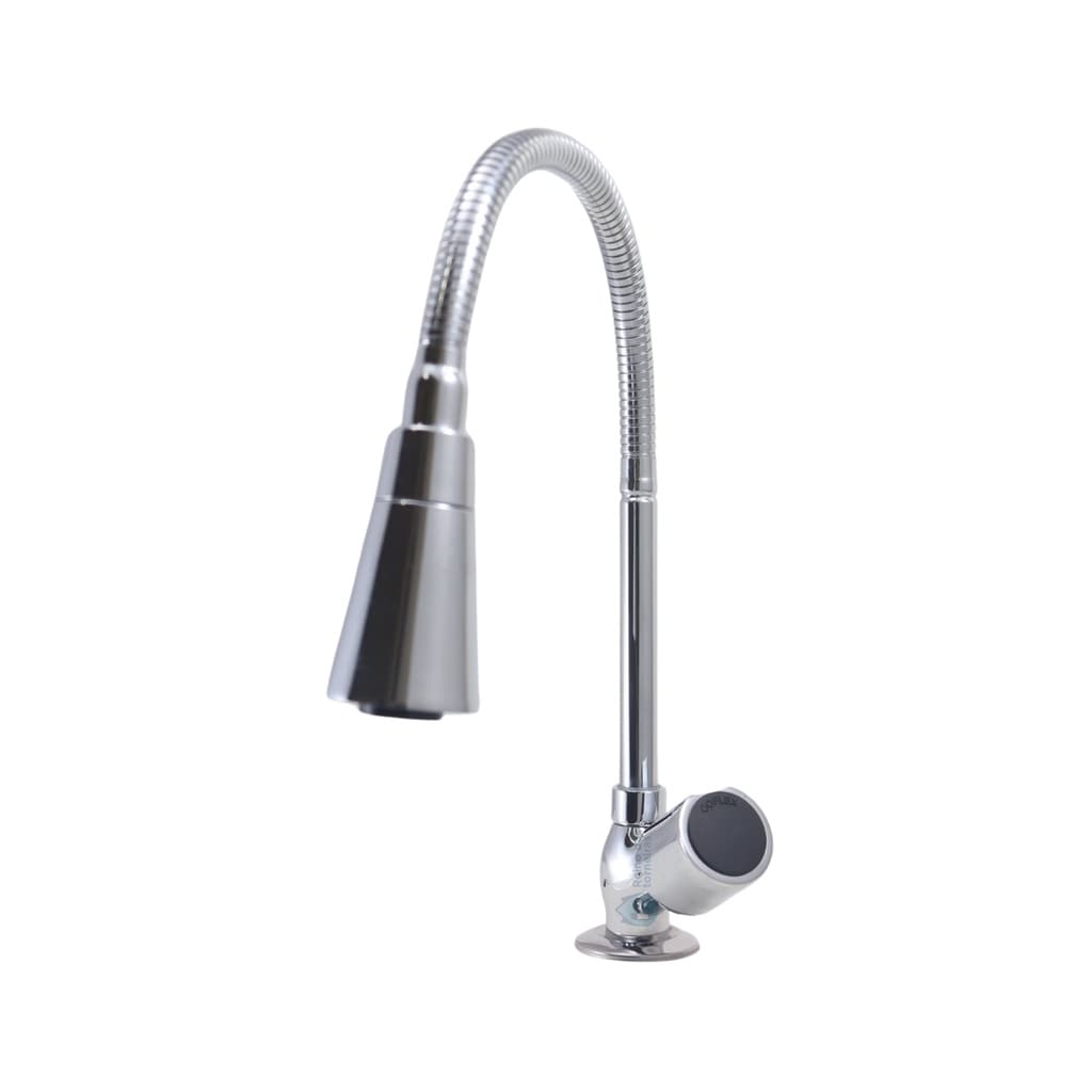Torneira Gourmet Metal Inox Cônico Duplo Jato Pia Cozinha Mesa / Bancada Luxo C-39 Max
