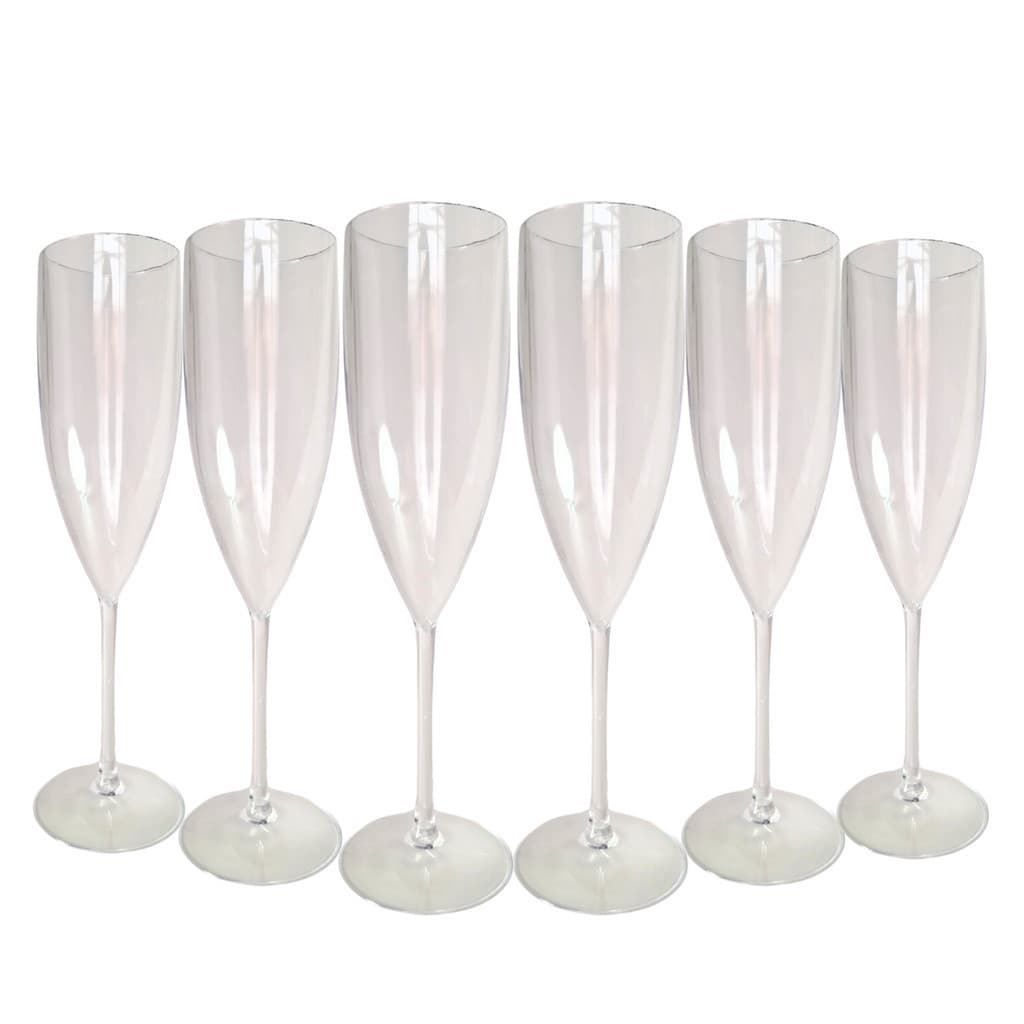 25 Taças De Champanhe Acrílico Cristal 160ml Chandon Champagne Ano Novo Natal Comemorações Aniversário Festa