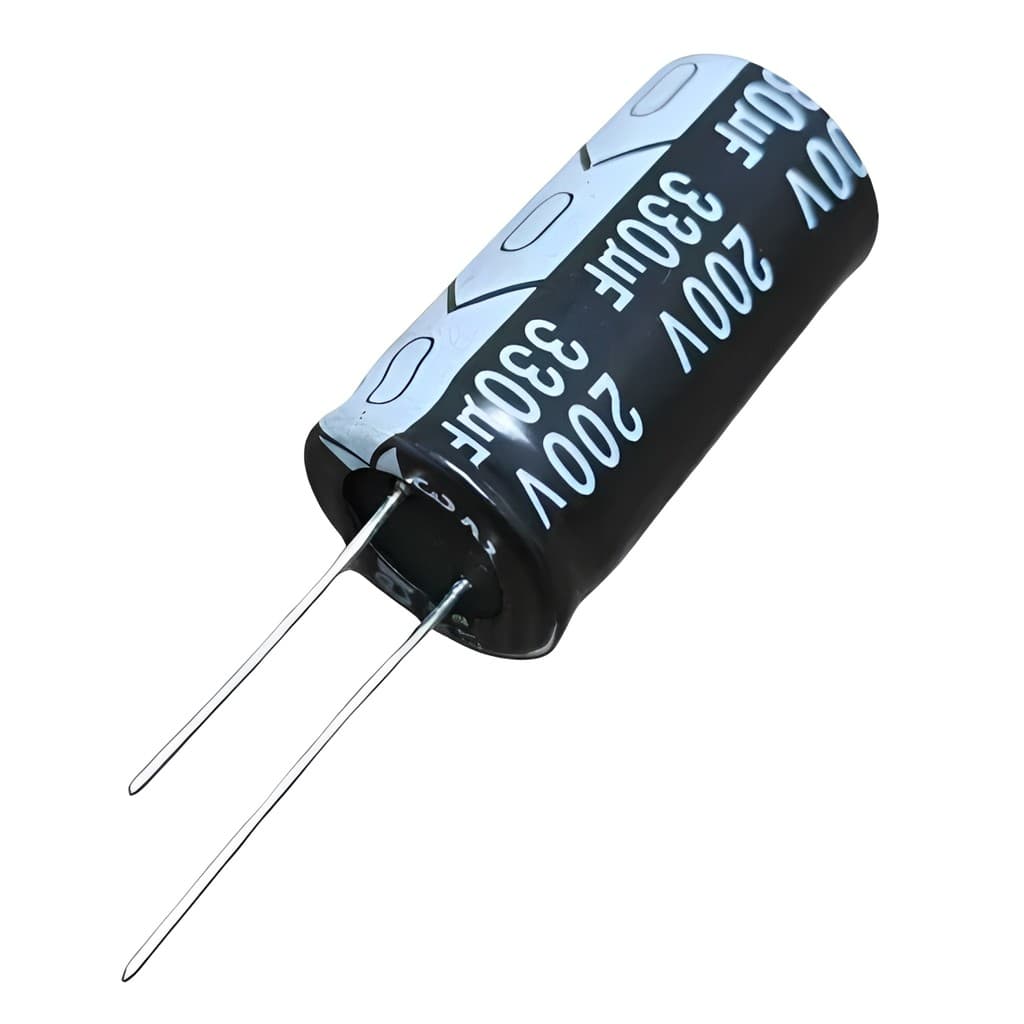 01 Pç/03 Pçs/06 Pçs Capacitor Eletrolítico 330uf 200v 330 x 200 105ºC