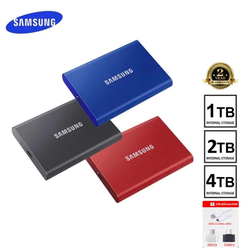 Samsung HD externo SSD T5 1 TB-128 TB Desktop SSD externo Disco rígido portátil