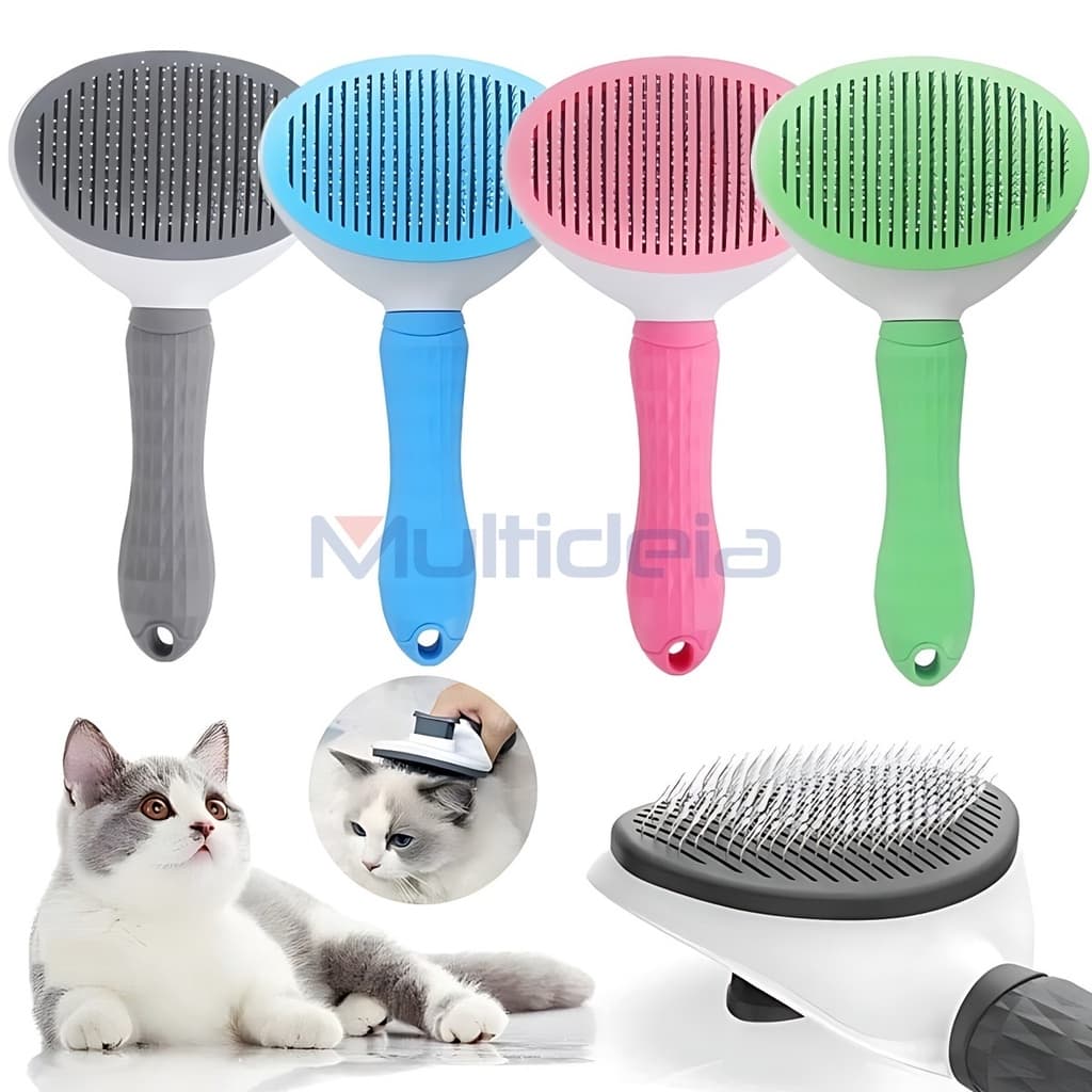 Multideia Escova Removedora Tira Pelos Dos Pets Cães E Gatos