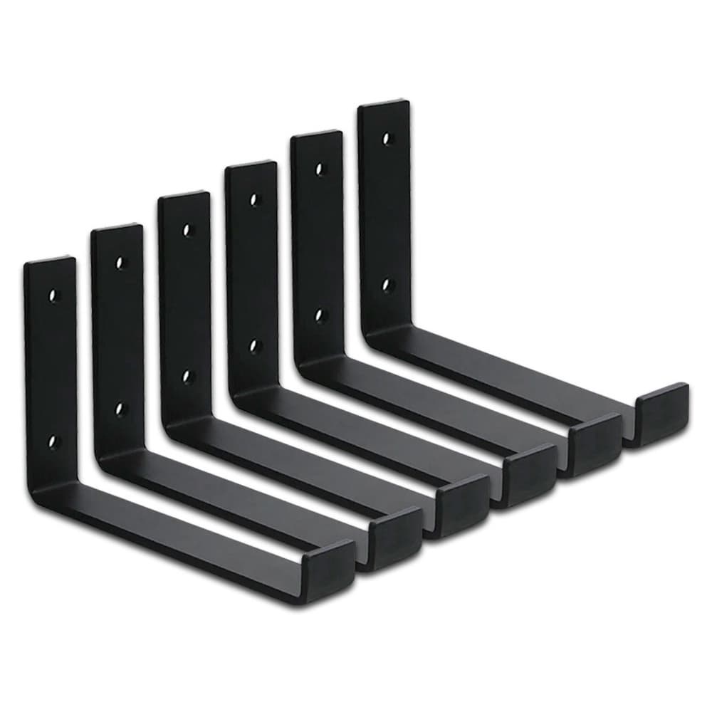 MÃO FRANCESA 25 CM 6 PEÇAS SUPORTE PRATELEIRA INVERTIDA
