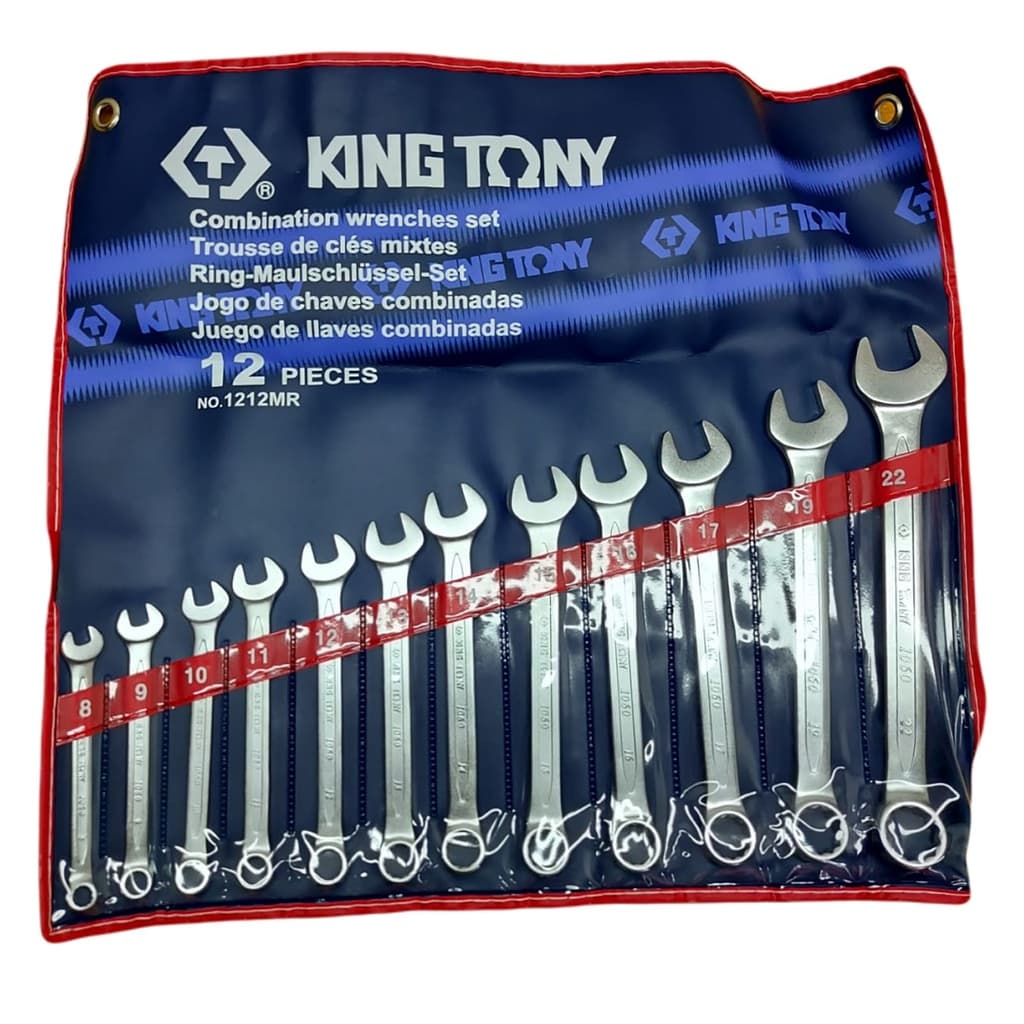 Jogo De Chave Combinada 8 a 22 Mm 12 Peças King Tony 1212MR