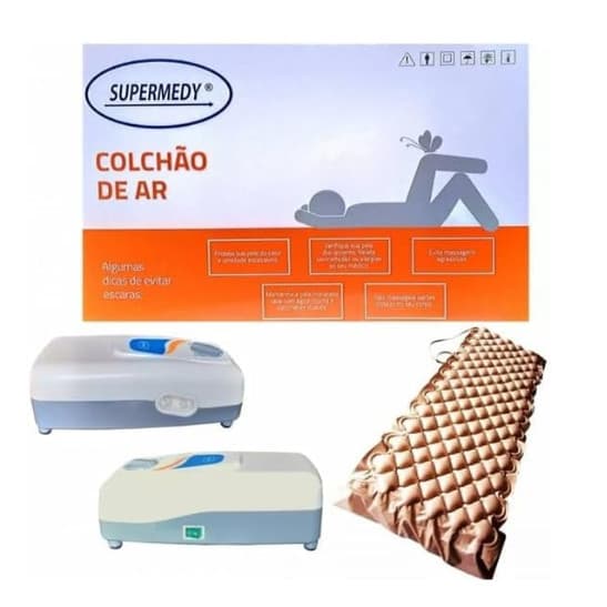 COLCHAO DE AR PNEUMATICO SUPERMEDY INFLAVEL 110V