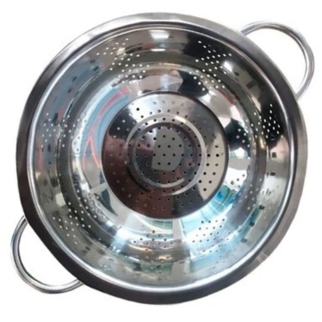 Escorredor de Macarrão Legumes e Massa 24cm Inox