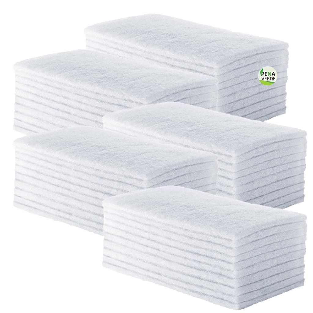 Kit 40 Unidades da Fibras Branca Superfícies Delicadas Vidro