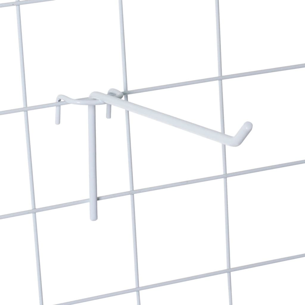 Gancho Branco Para Tela Biombo10cm KIT  10 Unidades Branco