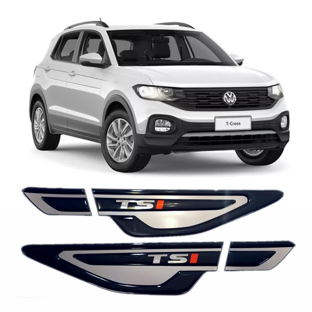 Adesivo Aplique Paralamas Tsi T-cross Tiguan Up Virtus Polo