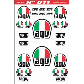 Cartela Adesivos Personalizado Carro Moto Bike Motocross 011
