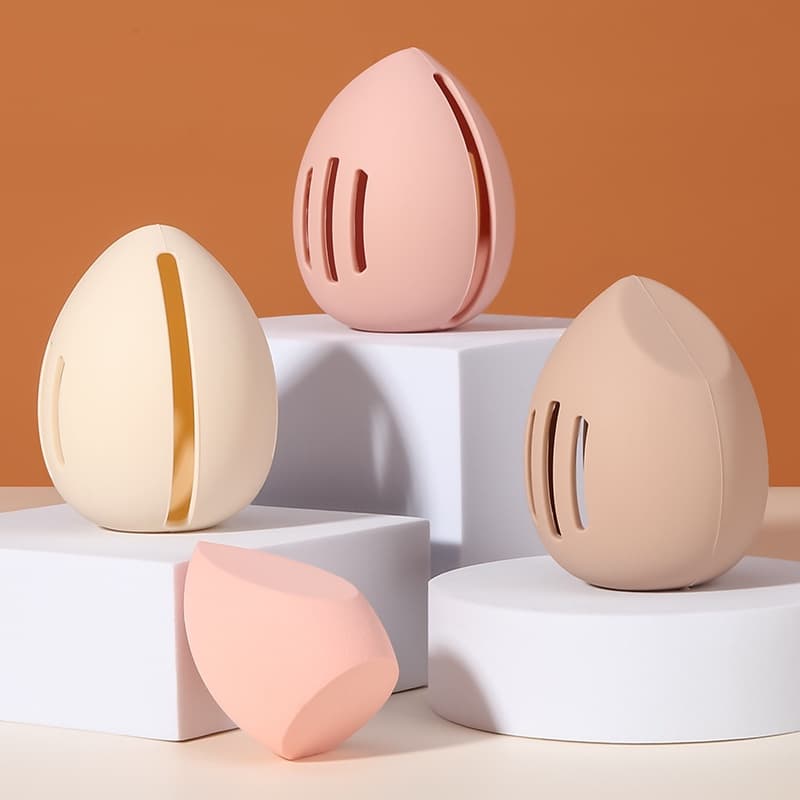 1Pcs Maquiagem Porta Esponja À Prova De Estilhaços Silicone De Beleza Amigo Do Ambiente Mala De Para Meninas De Viagem