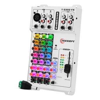 Mesa de Som Taramps T 0302 FX Botões RGB - 3 Canais