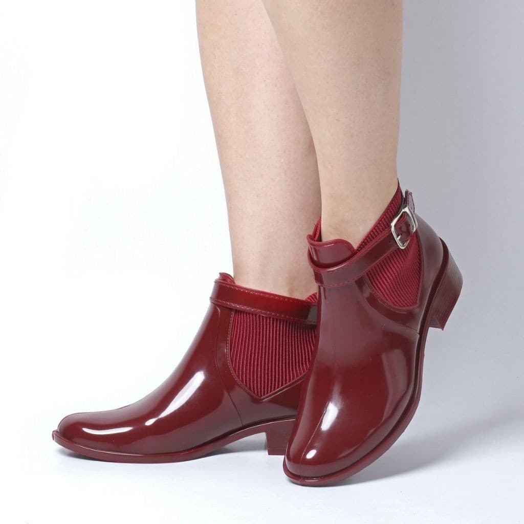 Bota Coturno Cano Curto Impermeavel Galocha de Chuva Botinha Inverno