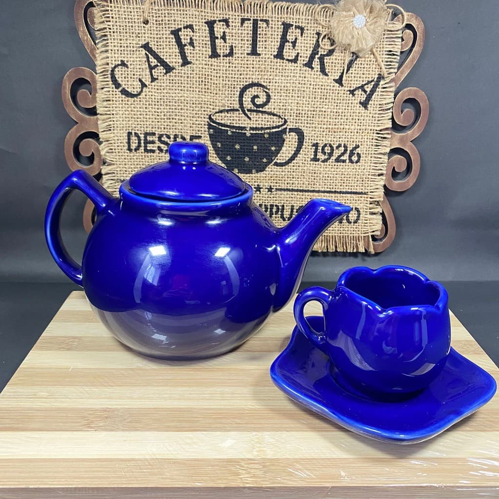 BULE DE CHÁ / CAFÉ CERÂMICA ARTESANAL  (LISO) 700ml