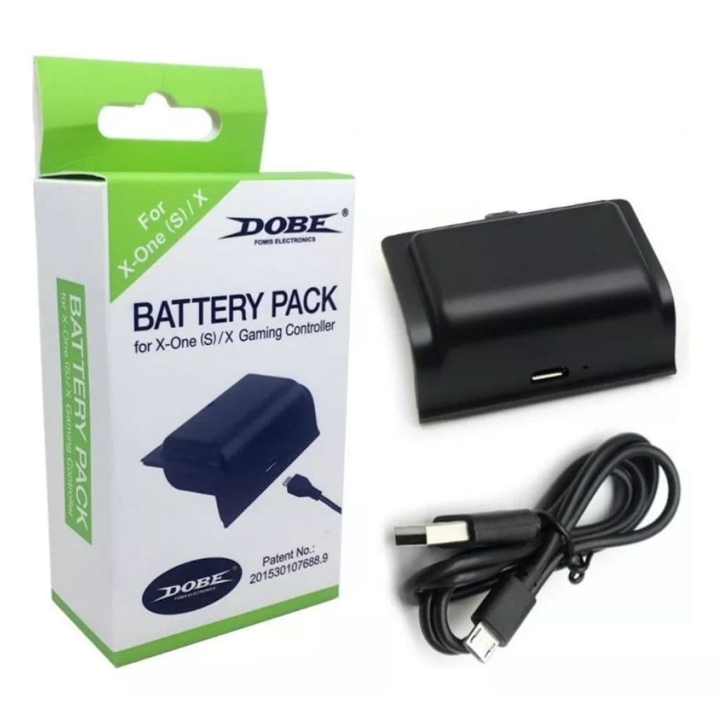 Bateria e Cabo Carregador Para Controle X-Box One S/X - Dobe.