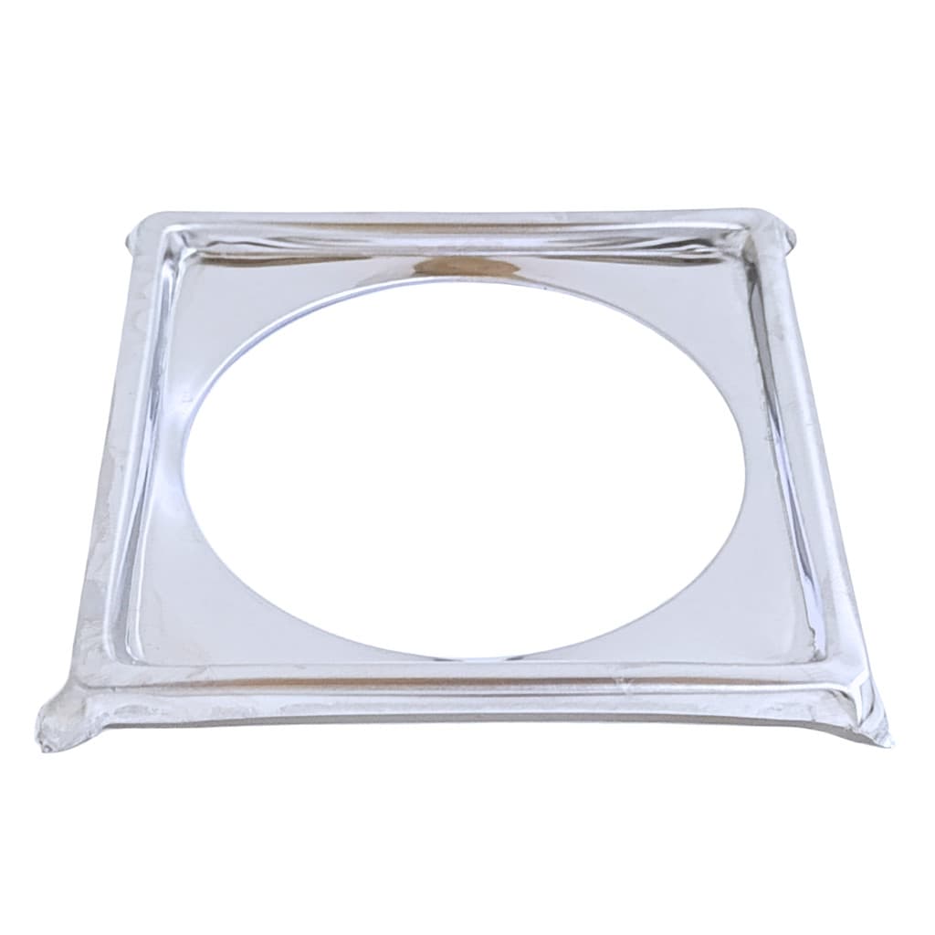 Porta Grelha Ralo Click 10x10 Suporte Cromado Inox