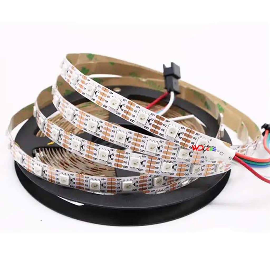 Fita De Led Ws2815 Endereçável 5 Metros 300 Leds 12v Branca