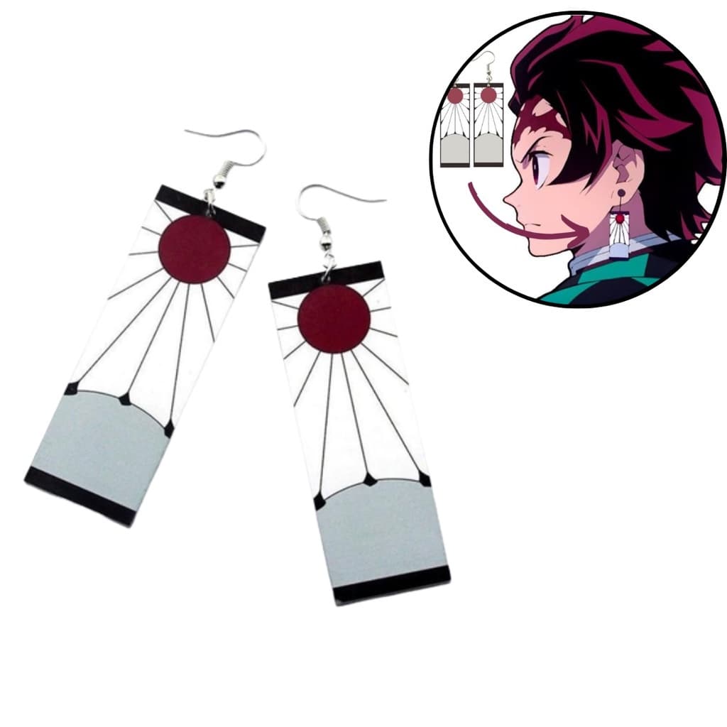 Anime Demon Slayer Kimetsu No Yaiba Lâmina De Brinco Fantasma Brinco De Gota De Acrílico Acessório De Joia Para Presente