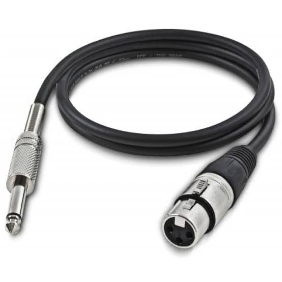 Cabo Para Microfone P10 Xlr Femea Reforçado 3 e 5 Metros Pronta Entrega