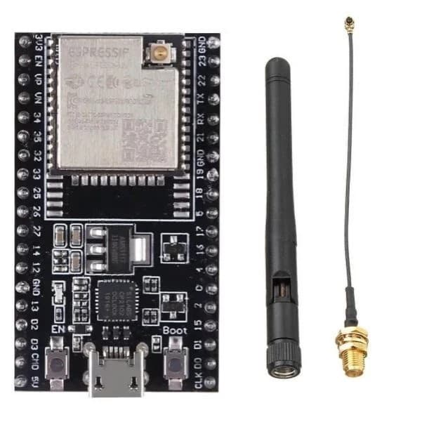 MODULO WIFI + BLUETOOTH WROOM-32U NODEMCU COM ANTENA E CABO