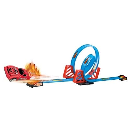 Pista Com Carrinho Corrida Express Wheels Rampa Brinquedo