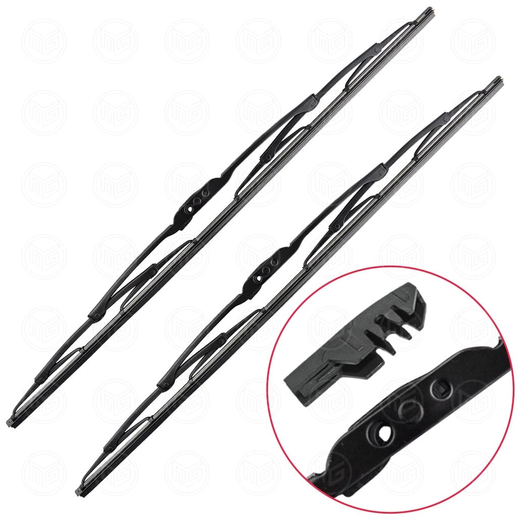 Par Limpa Parabrisa Universal Ferro 18'' Diant Palheta Univ.