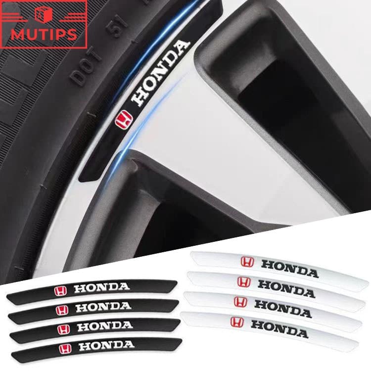 4Pcs/set Carro Alumínio Liga Roda Hub Adesivo Autocolante Emblema De Pneus Decoração Para Fit Civic g10 g9 City Hrv Jazz
