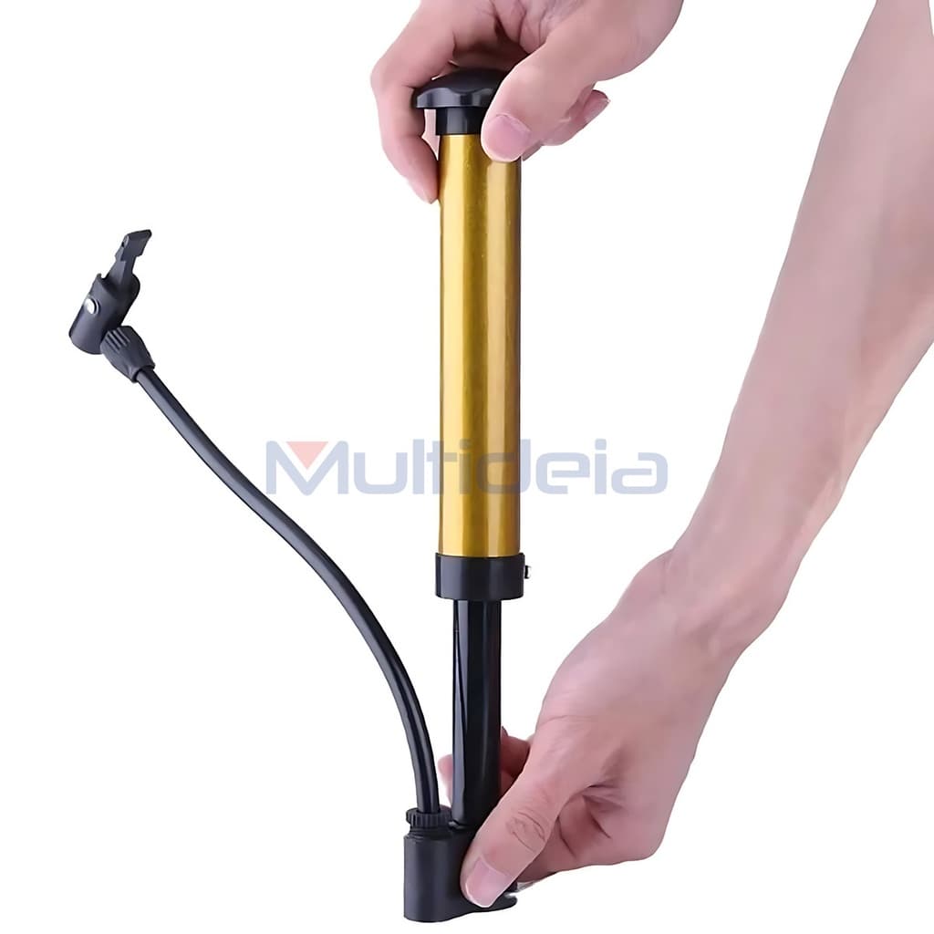 Mini Bomba Bike de Ar Manual Bicicleta Portátil