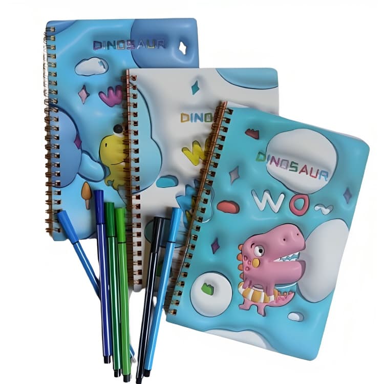 Caderno fofo dinou baby para crianças diversos modelos