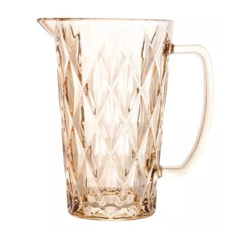 Jarra Vidro Diamond 1l Ambar Diamante Água Suco Drink Buffet