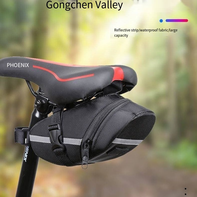 [Estoque pronto] Bolsa de cauda de bicicleta Bolsa de almofada de assento de Mountain Bike Bolsa de selim de bicicleta B