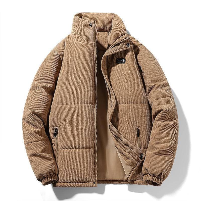 Inverno Masculino Velo Quente Grosso Jaquetas Gola De Pele Veludo Outwear Militar Casual Engrossado Casaco