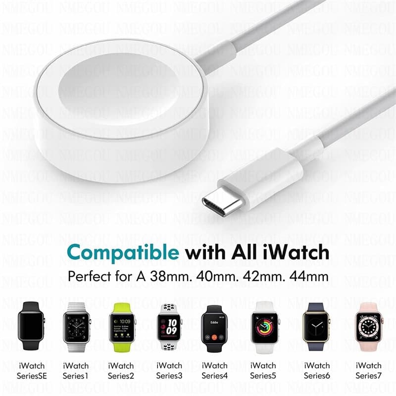 Carregador Sem Fio Magnético Apple Série Relógio Ultra 8 7 6 5 4 3 2 SE Cabo De Carregamento Doca