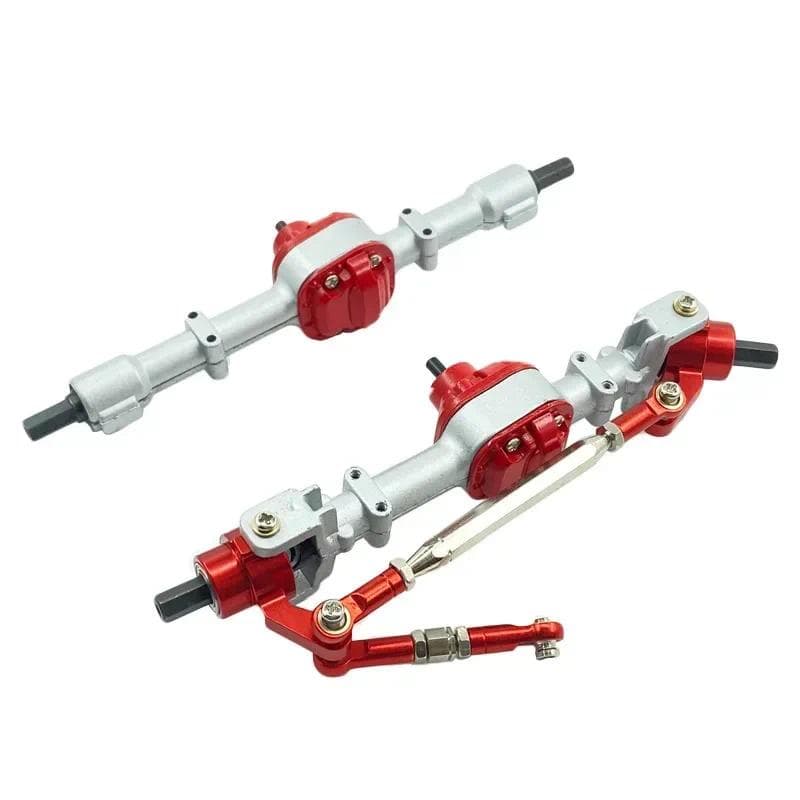 Conjunto de Eixo de Ponte Frontal/Traseira de Metal para MN 1/12 D90 D91 99S FJ45 Caminhão RC Carro RC Peças de Atualiza