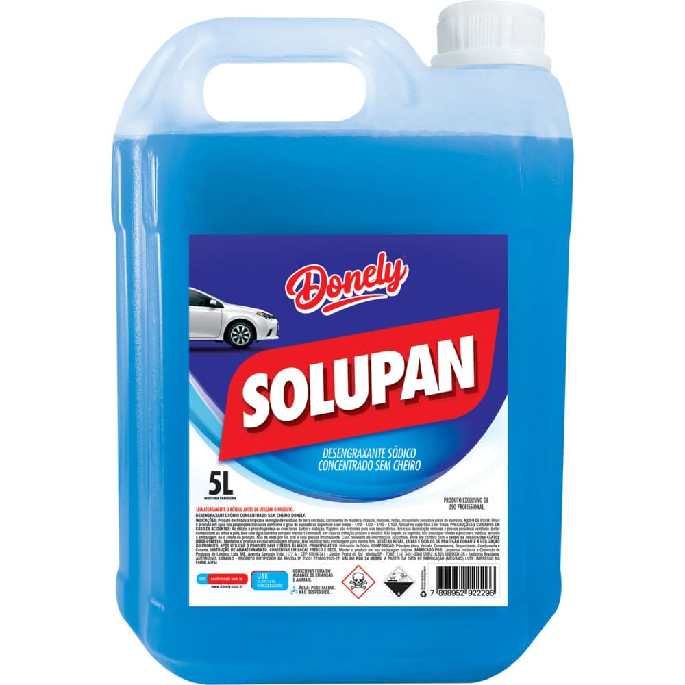 Solupan Desengraxante 5L Limpa Baú Chassi Rodas Motores