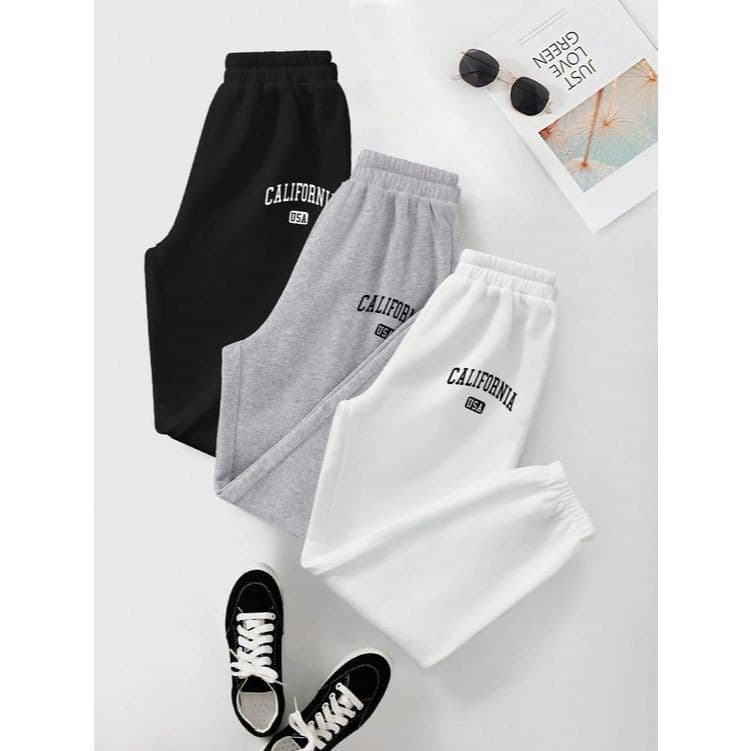 Calça Moletom Confortável Treino Califórnia Algodão Forrada Estampada Flanelado