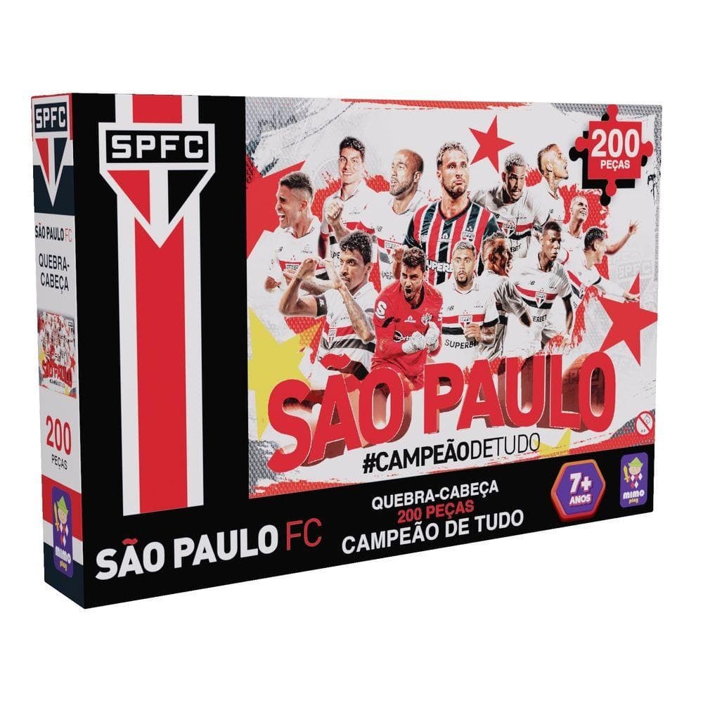 Quebra-Cabeça Time São Paulo 200 Peças - Mimo