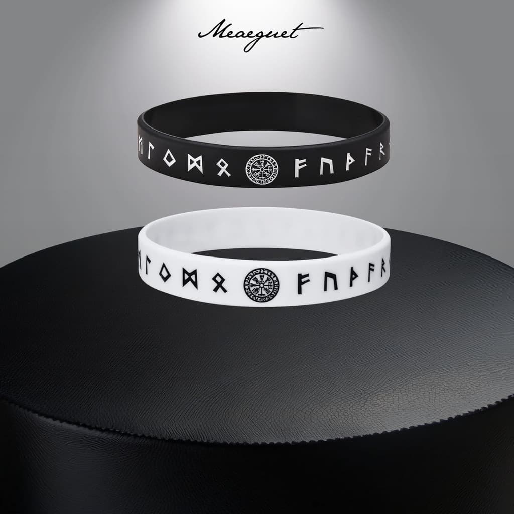 Pulseira Meaeguet Viking Para Homens , De Pulso De Silicone Bangle Casal De Amigos