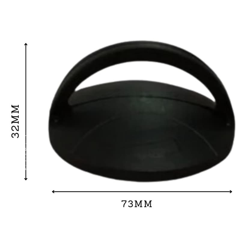 Puxador Pomel Cestinha Para Tampas De Panelas Preto